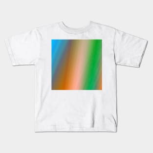 red blue green abstract texture Kids T-Shirt